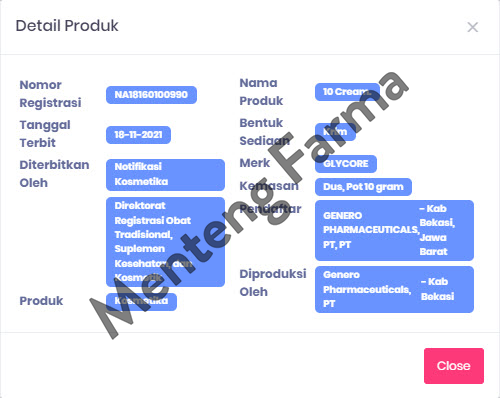 Glycore 10% Cream 10 g - Menyamarkan Kulit Gelap dan Flek Hitam - Menteng Farma