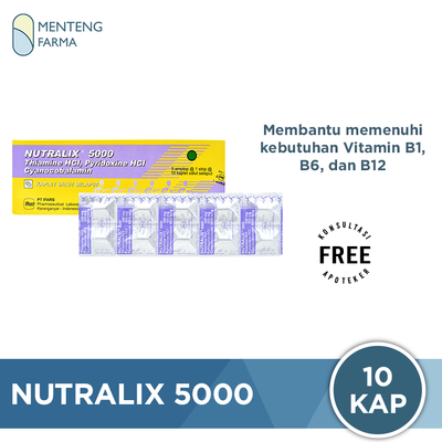 Nutralix 5000 10 Kaplet - Meningkatkan Vitamin B - Menteng Farma