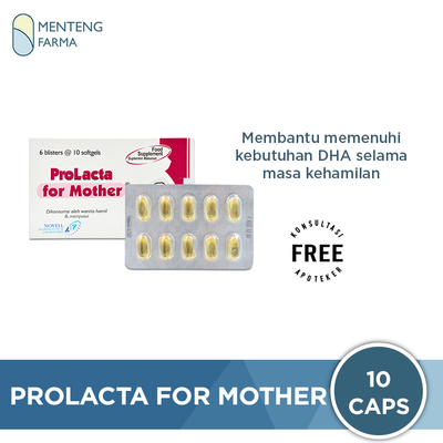 Prolacta for Mother 10 Kapsul - Suplemen Untuk Kesehatan Ibu Hamil - Menteng Farma
