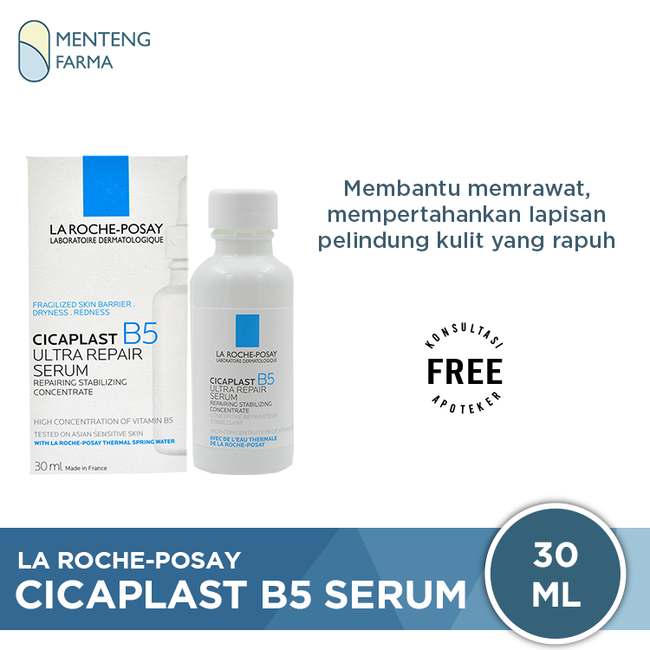 La Roche Posay Cicaplast B5 Serum 30 mL - Serum Untuk Kulit Sensitif - Menteng Farma