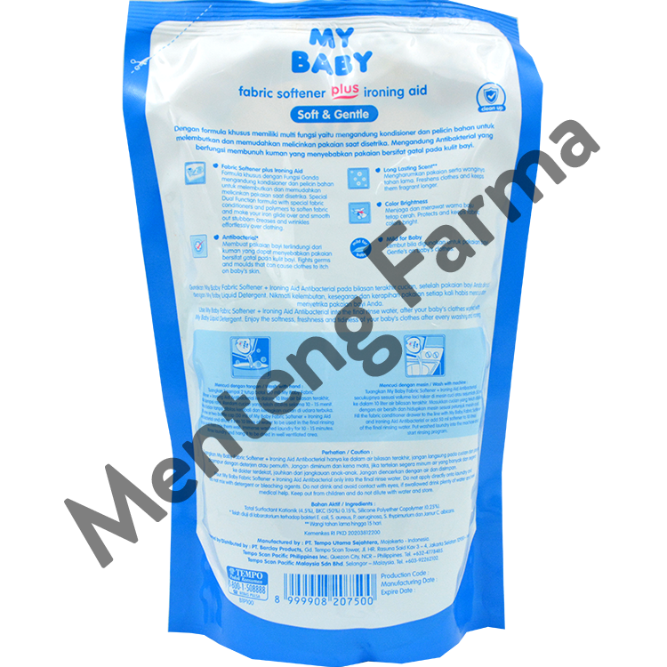 My Baby Softener Gentle Refill 700 mL - Pelembut Pakaian Bayi - Menteng Farma