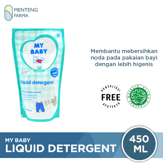 My Baby Liquid Detergent Refill 450 mL - Detergent Pakaian Bayi - Menteng Farma