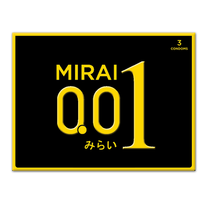 Kondom Mirai 001 3 Pcs - Kondom Extra Tipis - Menteng Farma