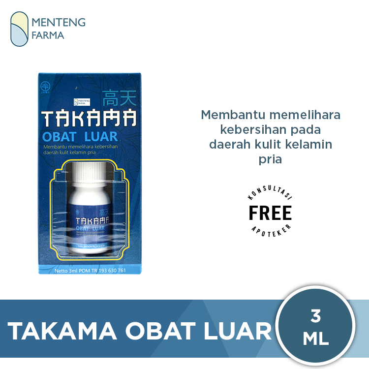 Takama Obat Luar 3 mL - Obat Oles Pria Dewasa - Menteng Farma