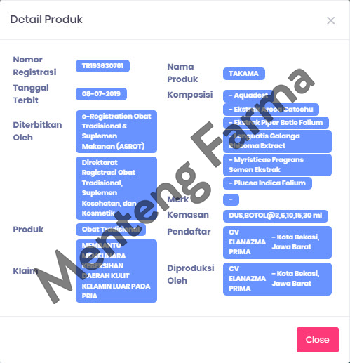 Takama Obat Luar 3 mL - Obat Oles Pria Dewasa - Menteng Farma