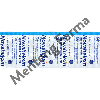 Novaheksin 8 mg 10 Tablet - Obat Batuk & Pengencer Dahak - Menteng Farma