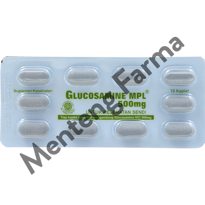 Glucosamine 500 mg 10 Kaplet - Suplemen Kesehatan Sendi - Menteng Farma