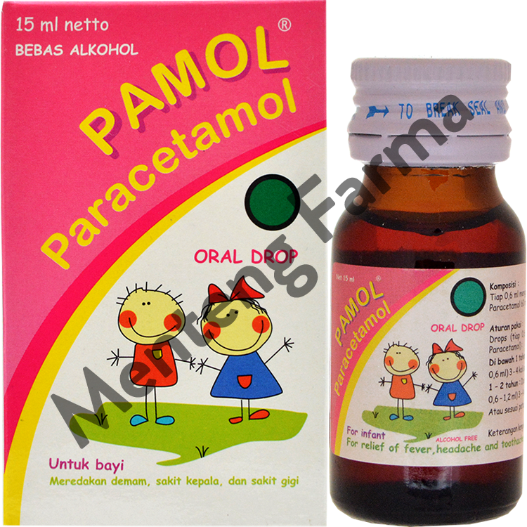 Pamol Drop 15 mL - Obat Demam, Nyeri dan Sakit Kepala - Menteng Farma