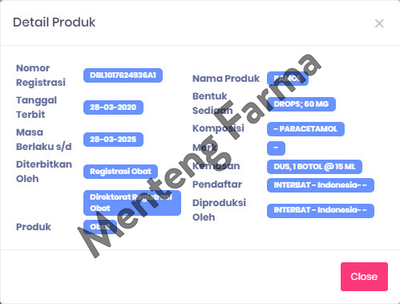 Pamol Drop 15 mL - Obat Demam, Nyeri dan Sakit Kepala - Menteng Farma