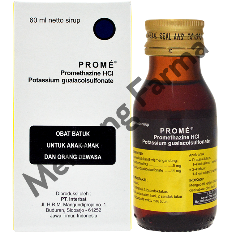 Prome Sirup 60 Ml Obat Batuk Alergi Apotek