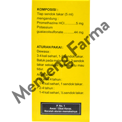 Prome Sirup 60 mL - Obat Batuk Alergi - Menteng Farma