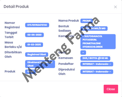 Prome Sirup 60 mL - Obat Batuk Alergi - Menteng Farma