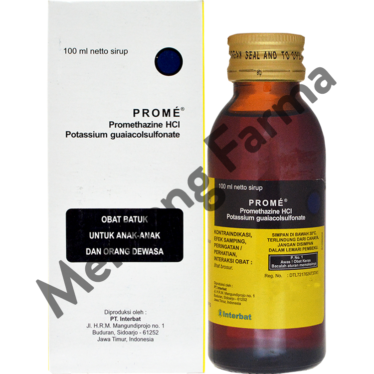 Prome Sirup 100 mL - Obat Batuk Alergi - Menteng Farma