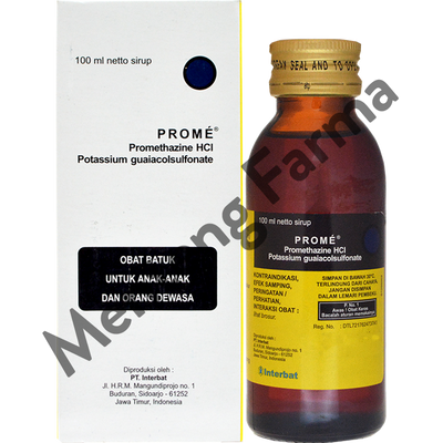 Prome Sirup 100 mL - Obat Batuk Alergi - Menteng Farma