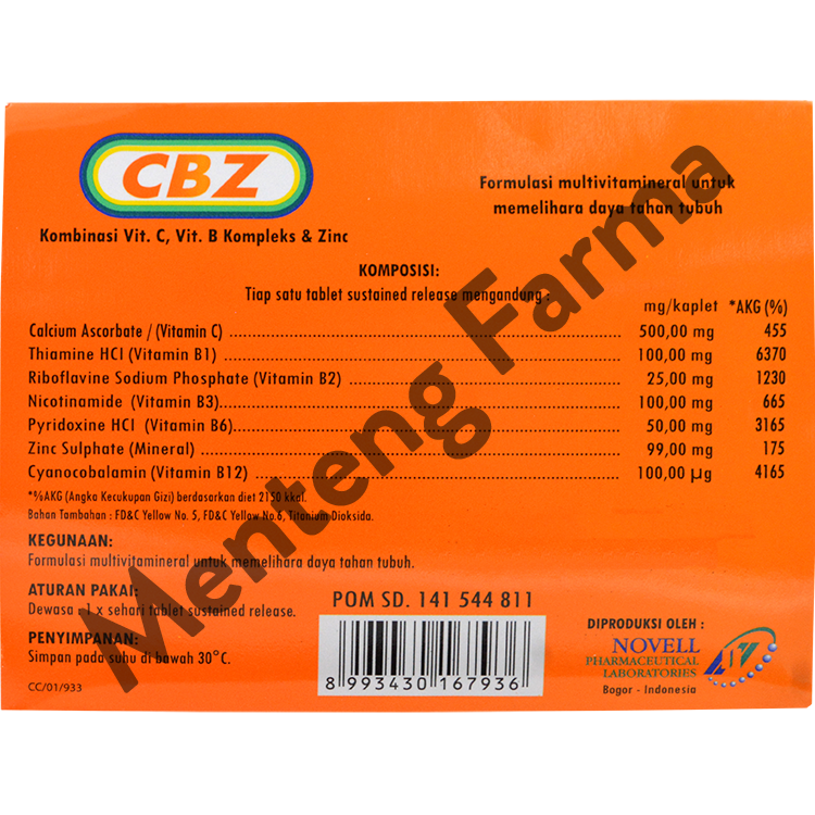 C2FIT 4 Tablet - Suplemen Vitamin C - Menteng Farma