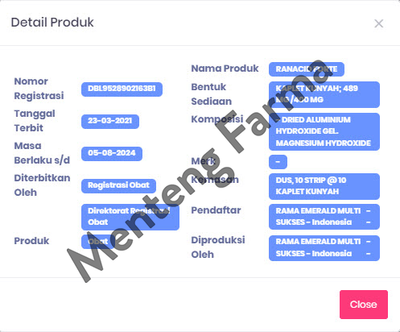 Ranacid Forte 10 Kaplet - Obat Sakit Maag - Menteng Farma