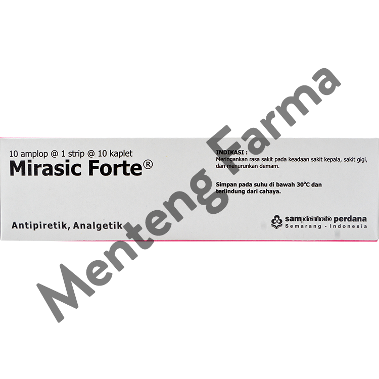 Mirasic Forte 650 mg 10 Tablet - Obat Nyeri dan Demam - Menteng Farma