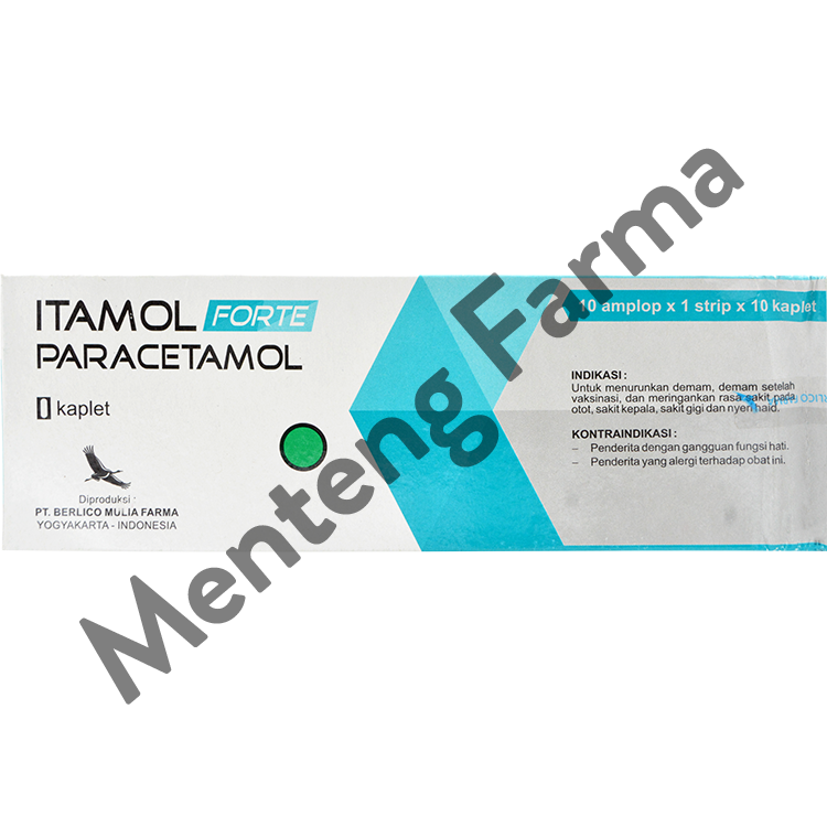 Itamol Forte 650 mg 10 Kaplet - Obat Nyeri dan Demam - Menteng Farma