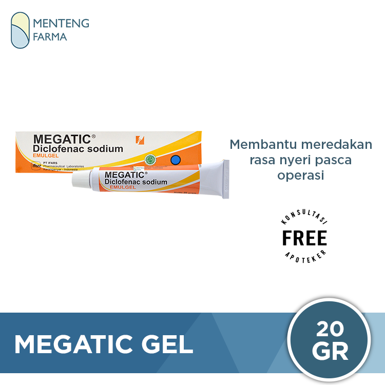 Megatic Gel 20 gr - Gel Pereda Nyeri - Menteng Farma