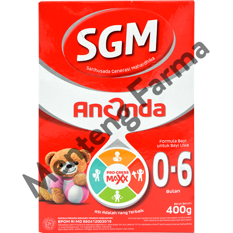 SGM Ananda 1 (0 - 6 Bulan) Formula Bayi Bubuk 400 Gram - Menteng Farma