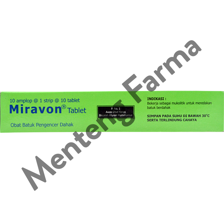 Miravon 10 Tablet - Untuk Batuk Berdahak - Menteng Farma