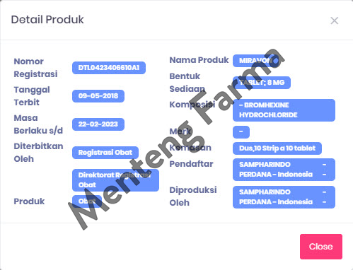 Miravon 10 Tablet - Untuk Batuk Berdahak - Menteng Farma