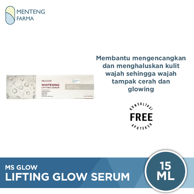 Ms Glow Lifting Glow Serum 15 mL - Membantu Mengencangkan Kulit Wajah - Menteng Farma