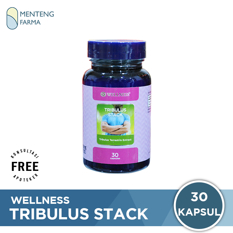 Wellness Tribulus Stack Isi 30 Kapsul - Suplemen Kesuburan Pria - Menteng Farma